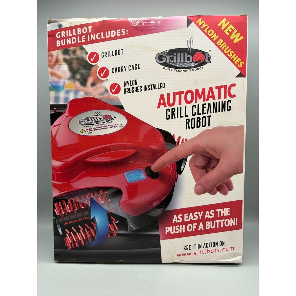 Grillbot Automatic Grill Cleaning Robot - Red - Sealed